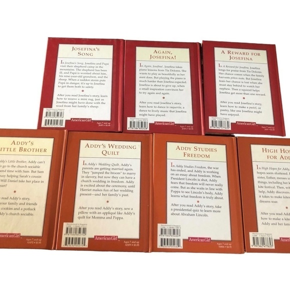American Girl Collection Short Stories Bundle of 7 Addy & Josefina Age 7+ - Picture 2 of 3